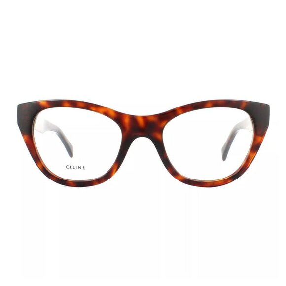NEW CELINE EYEGLASSES CL50005I 054 WOMEN HAVANA CAT EYE CL 50005I 054 - Picture 1 of 3